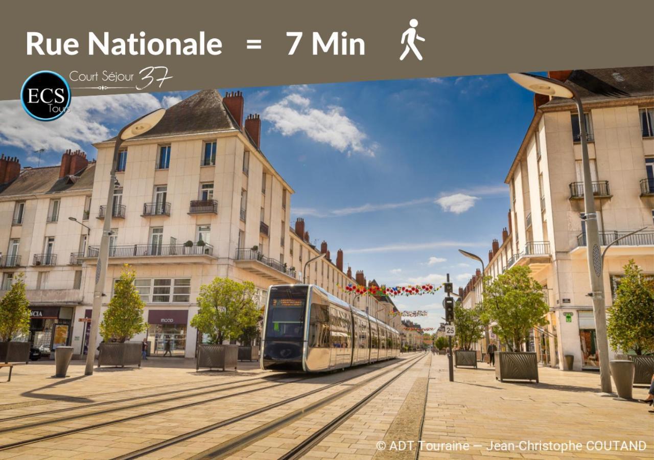 "Cozy Zen" 1 Grande Chambre - Calme - Arrivee Autonome - 6 Pers - Parking Gratuit Tours Luaran gambar