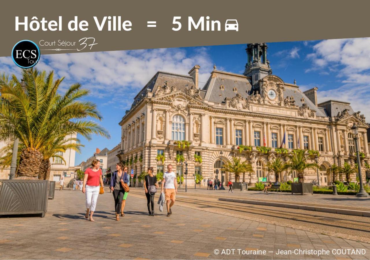"Cozy Zen" 1 Grande Chambre - Calme - Arrivee Autonome - 6 Pers - Parking Gratuit Tours Luaran gambar