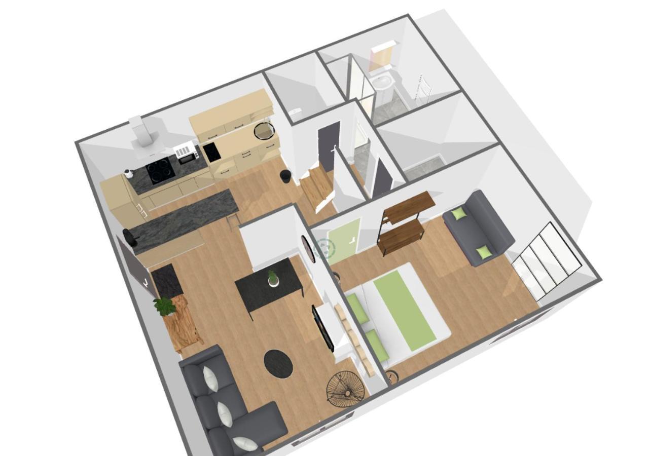 "Cozy Zen" 1 Grande Chambre - Calme - Arrivee Autonome - 6 Pers - Parking Gratuit Tours Luaran gambar